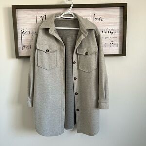 Elegant Gray Shacket for Women